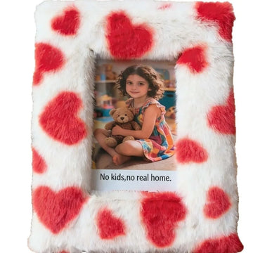 cadre photo moderne pouces pouces pouces imprimé cœur léopard peluche tendance salon