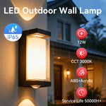 lampe murale extérieure led ip65 noir moderne facile contemporaine abs