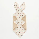 Housse de couette bébé en mousseline de coton avec oreilles de lapin noire