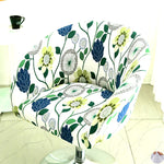 housse chaise extensible motif floral moderne fauteuil salle manger décor maison élastique