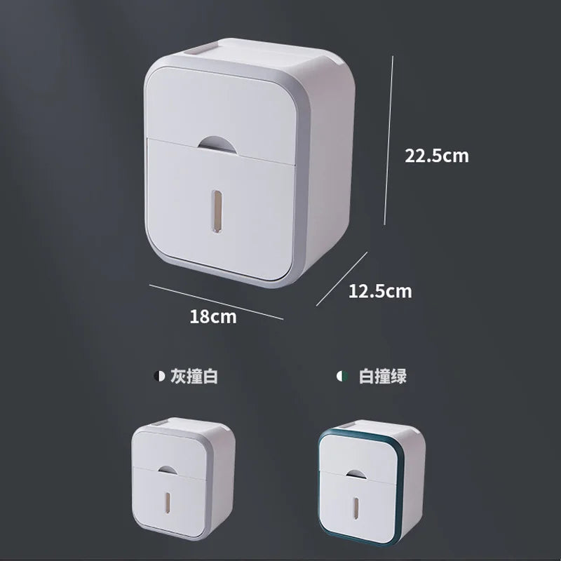 distributeur papier toilette blanc moderne adhésif 22.5cm 18cm opacite mat plastique salle bains fournitures