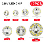 puces led 2835 blanc opalescent 3w 5w 7w 9w 12w 15w 18w ac 220v