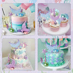 décoration gâteau sous marin sirène étoile mer algues coquillages anniversaire mariage baptême fêtes