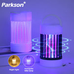 lampe anti moustiques rechargeable usb blanc noir rayures modernes compactes poignée notice câble