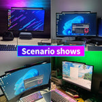 lampe écran incurvé rgb backlight clip moderne noir usb alimentation