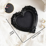 cadres photo noir baroques ornements brillants classiques suspension miroir souvenirs affichage