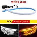 ruban led 24v clignotant jour orange rose blanc rouge moderne adhésif 300mm 450mm 600mm
