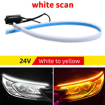 ruban led 24v clignotant jour orange rose blanc rouge moderne adhésif 300mm 450mm 600mm