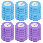 brosse wc jetable tête remplaçable kit outil nettoyage moderne pratique blanc bleu violet jaune