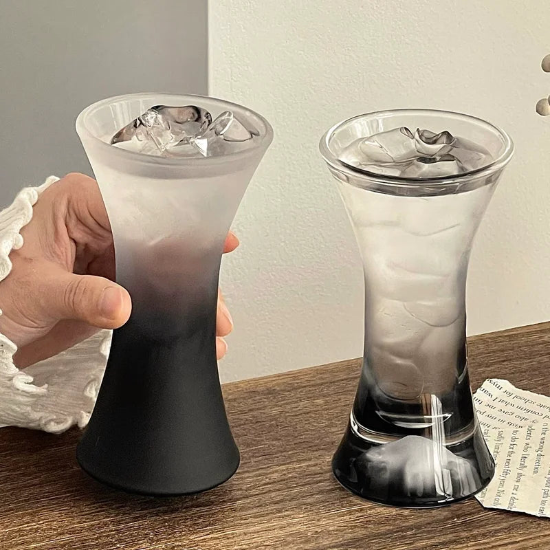 verre boisson moderne 150ml transparent effet ombré gris minimaliste occasion noël valentin mariage