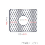 tapis cuisine silicone perforé moderne noir 200°C résistant 46.2cm 31.7cm