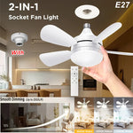 ventilateur led blanc moderne télécommande lumière variable facile chambre salon