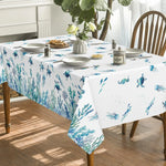 nappe imperméable motif marin tortues poissons moderne blanche bleue verte piscine pique nique table
