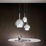 suspension lumineuse moderne pendentif alliage argenté doré blanc câbles suspendus minimaliste