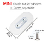 crochet adhésif transparent moderne double nut pvc utilisation multiple vis auto collant 12mm 6mm