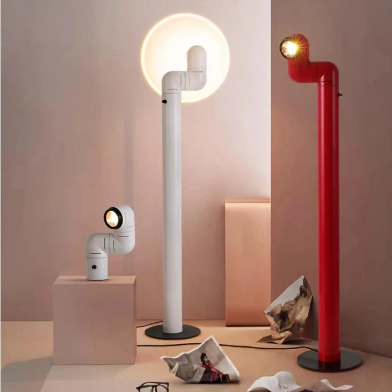 lampe table moderne blanc rouge éclairage quotidien cuisine étude salle bain led flux lumineux