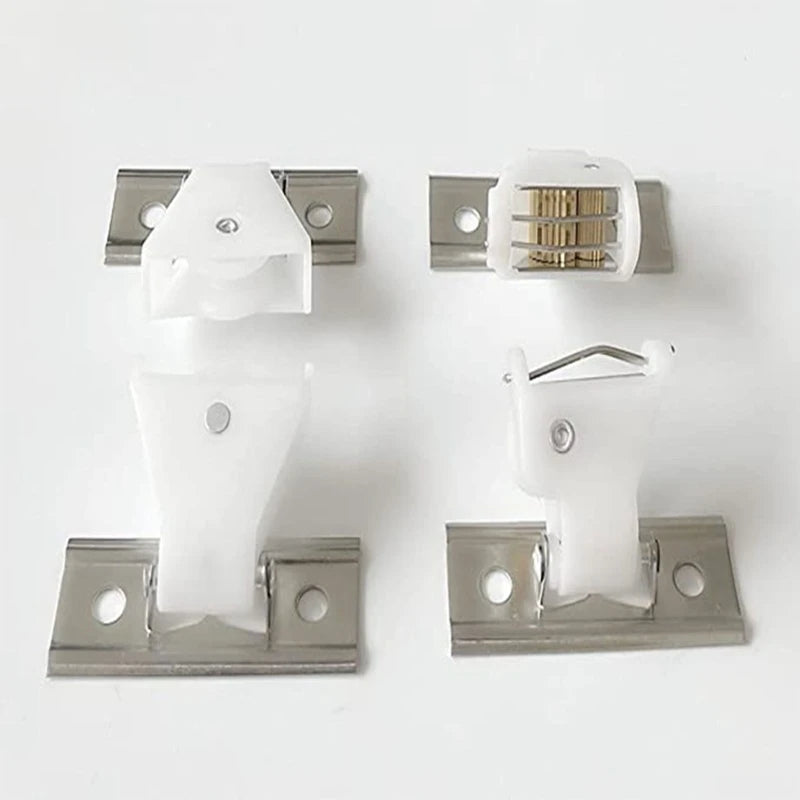 support rideau blanc moderne plaque fixation eyelets kit poulie fenêtre