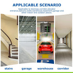 adaptateur douille e27 motion sensor led ampoule moderne utilitaire blanc vert garage escalier