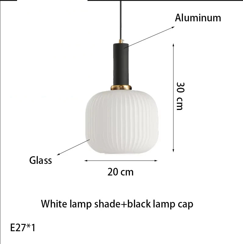 suspension lumineuse moderne vert rayures opacité câble noir gris beige chambre salon