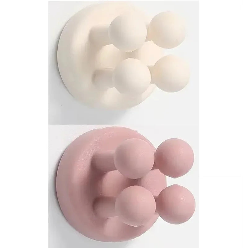 crochets adhésifs pvc moderne porte savon multi usage rangement mur orange rose gris noir