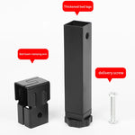 supports pied lit métal fer noir vis serrage industriel meubles réglables hauteur ajustable fond