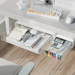 rangement tiroir transparent moderne blanc grande capacité multiple utilisation rechargeable
