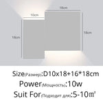 applique murale moderne noire fixée mur éclairage quotidien cuisine chambre coucher minimaliste