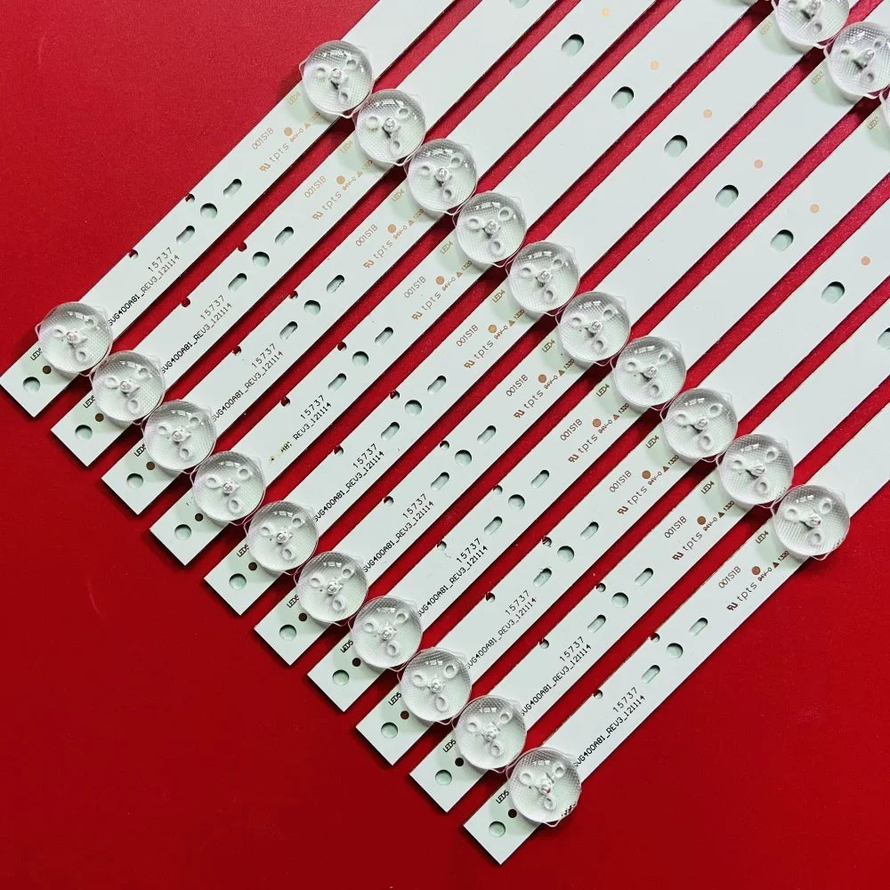 bande led rétro éclairage blanc 395mm leds 3v moderne télévision fixations électriques