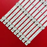 bande led rétro éclairage blanc 395mm leds 3v moderne télévision fixations électriques