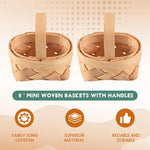 paniers tressés rustiques miniatures bois naturel empilables bambou décor maison pièces