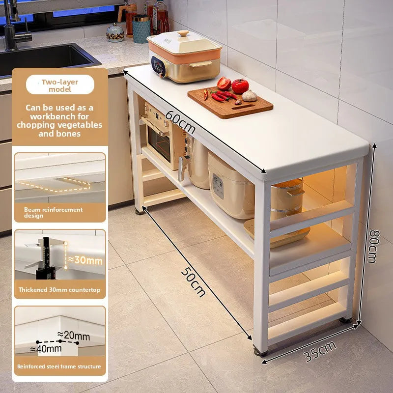 meuble cuisine blanc moderne tiroirs tablettes roulettes multifonctionnel 120cm 60cm 80cm