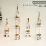 vases suspendus transparents vintage coquillages étoiles rustiques éléments naturels