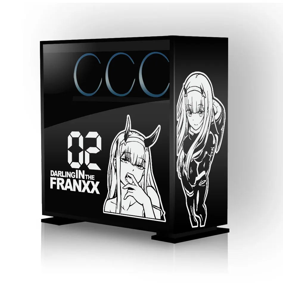 boîtes rangement anime darlings franxx blanc noir transparent modernes illustratives