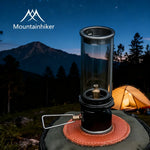 lanterne camping gaz verre transparent cuir marron pratique robuste poignée boîte rangement