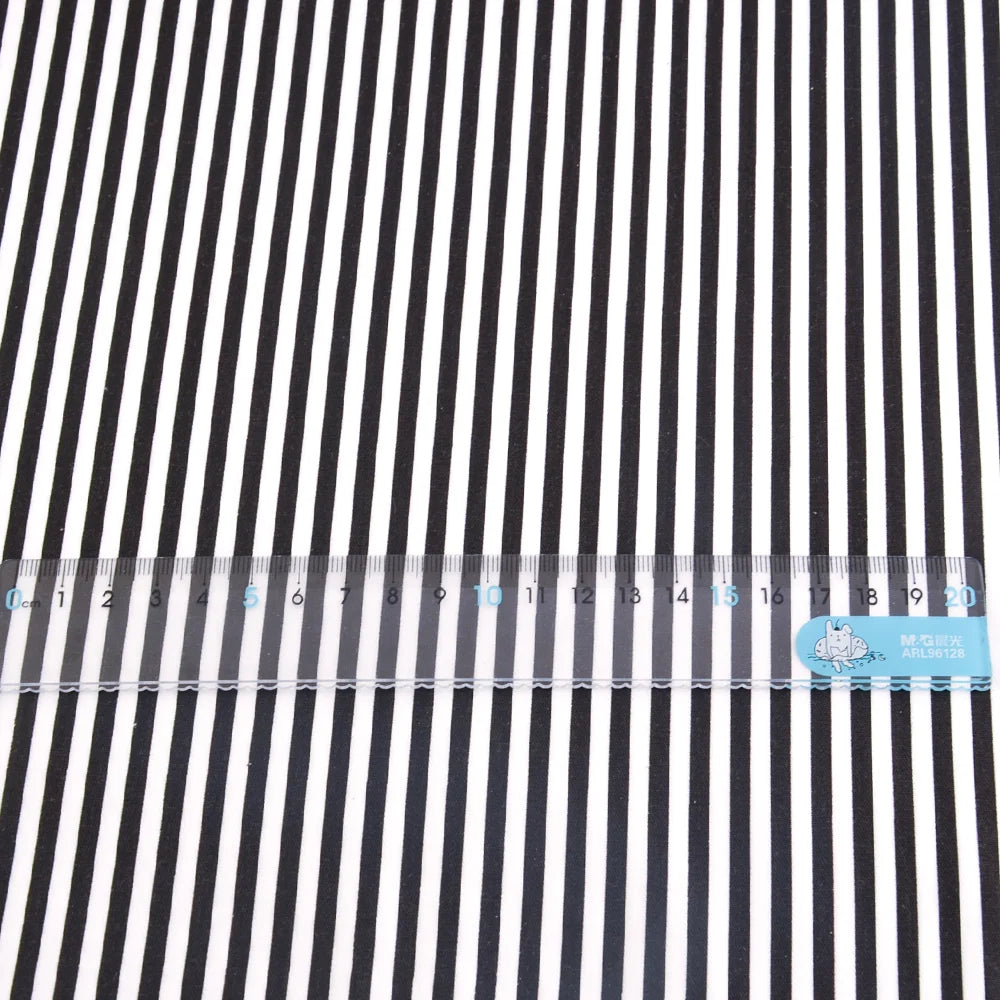 tissu coton noir blanc rayures moderne patchwork quilt drap lit haute absorption crafts bricolage