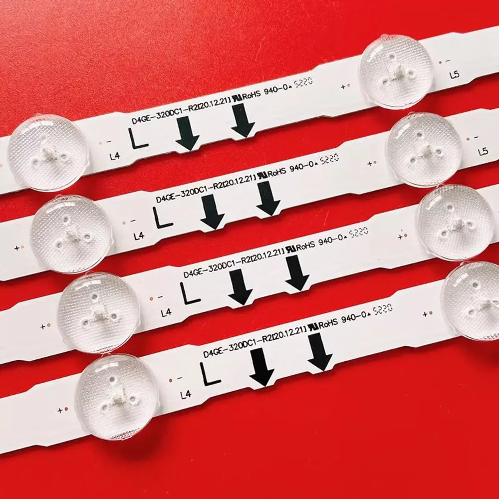 bande led leds 647mm blanc connecteurs dorés moderne électronique télévision remplacement reparations