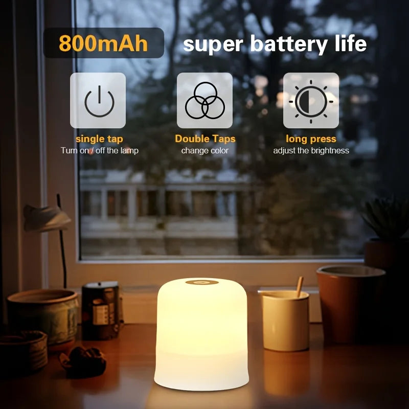 lampe led tactile usb blanc ombre douce moderne flux lumineux 60 249 veilleuse rond