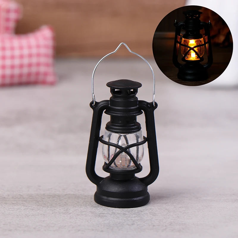 lanterne transparente ancienne vintage noir blanche barreaus annneau métallique led simulateur cierge maison scène