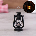 lanterne transparente ancienne vintage noir blanche barreaus annneau métallique led simulateur cierge maison scène