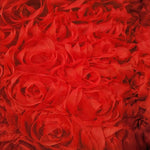 ruban forme roses tissu semi transparent polyester décoration robe mariée occasionnelle romantique blanc roseclair