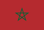 décoration intérieure drapeau marocain étoile rouge vert islamique rayures horizontales dorés polyester
