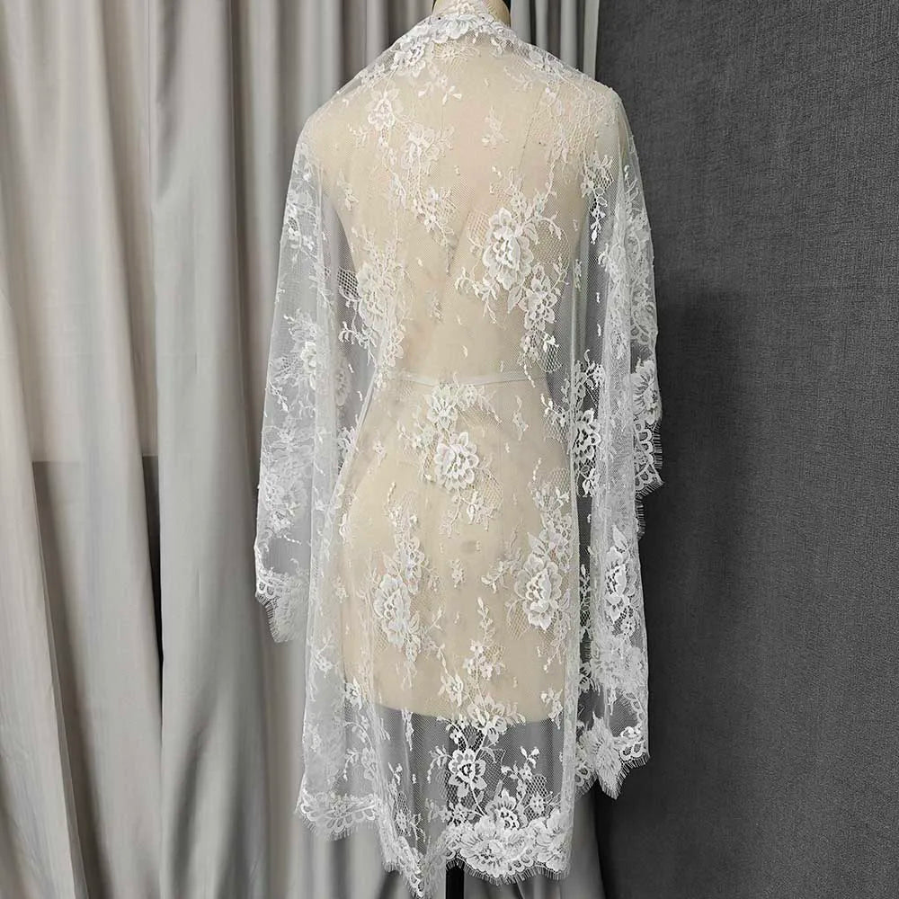 voile mariée blanc broderie florale semi transparente classique clips cheveux ivory 1m 1m50 2m