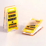 panneau decoratif signalisation routiere humour leave me alone busy age 14+ résine transparent impression
