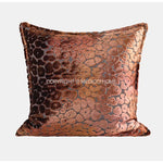 taies d'oreiller géométriques polyester beige marron classique respectueux environnement opaques maison