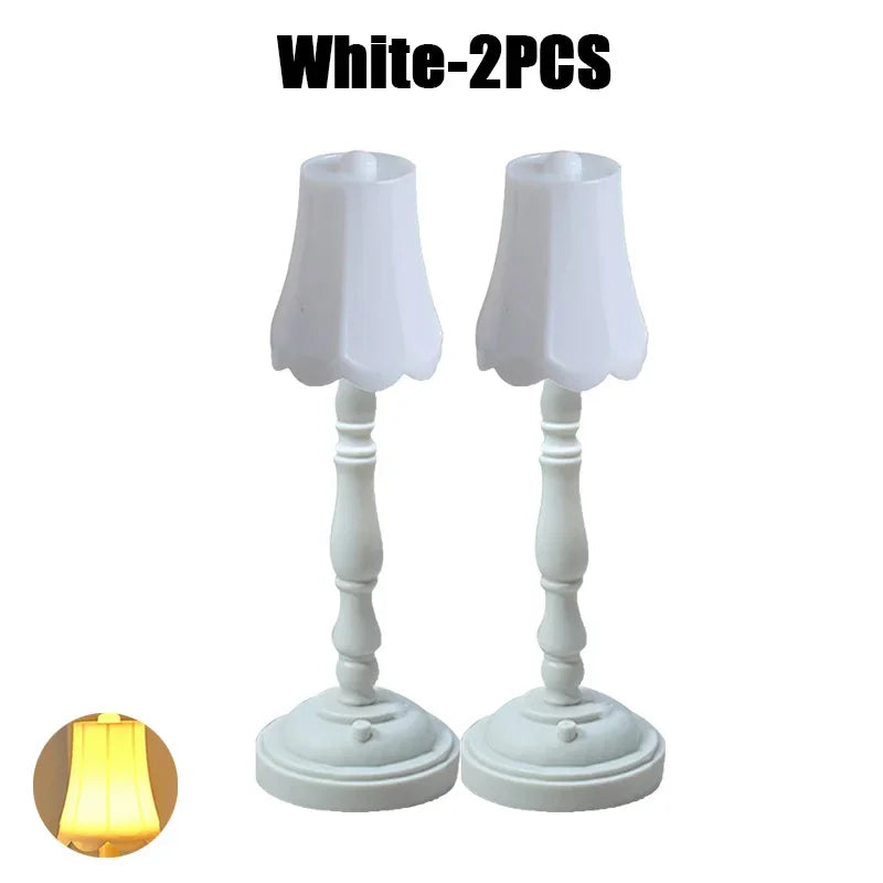 lampe table champignon blanc marron classique base stable abat jour câble