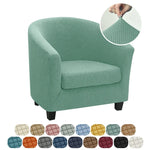 housse fauteuil moderne gris rose carreaux polyestère lavable printemps été salon