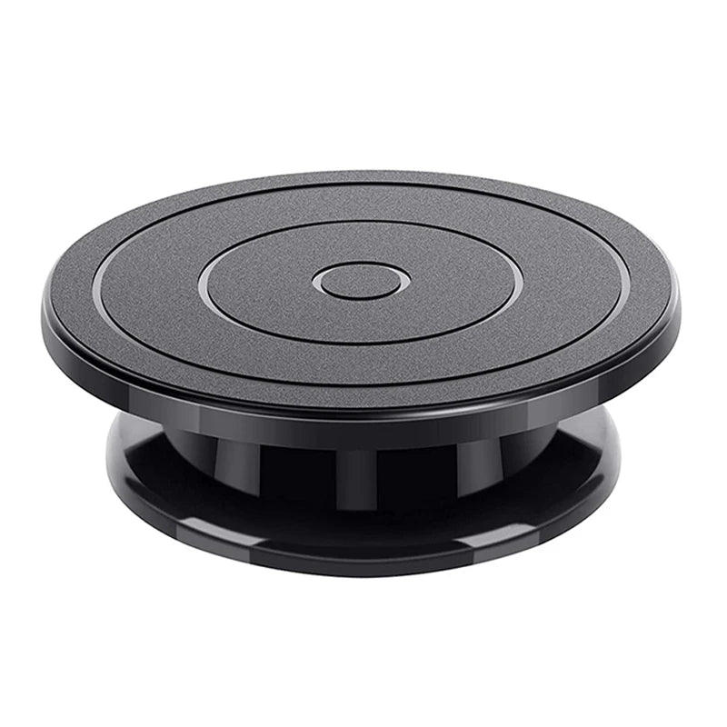 plateforme rotative gâteaux noir texturée diamètre 27.94cm hauteur 6.35cm utilitaire moderne