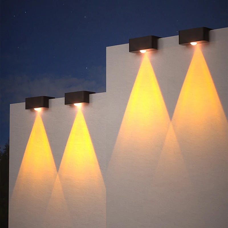 lumière solaire led noire ip65 adhésive murale led panneau solaire interrupteur tactile contemporaineextérieur