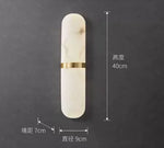 Lampe murale moderne imitation marbre blanc doré cuisine salle manger led 12w 220v