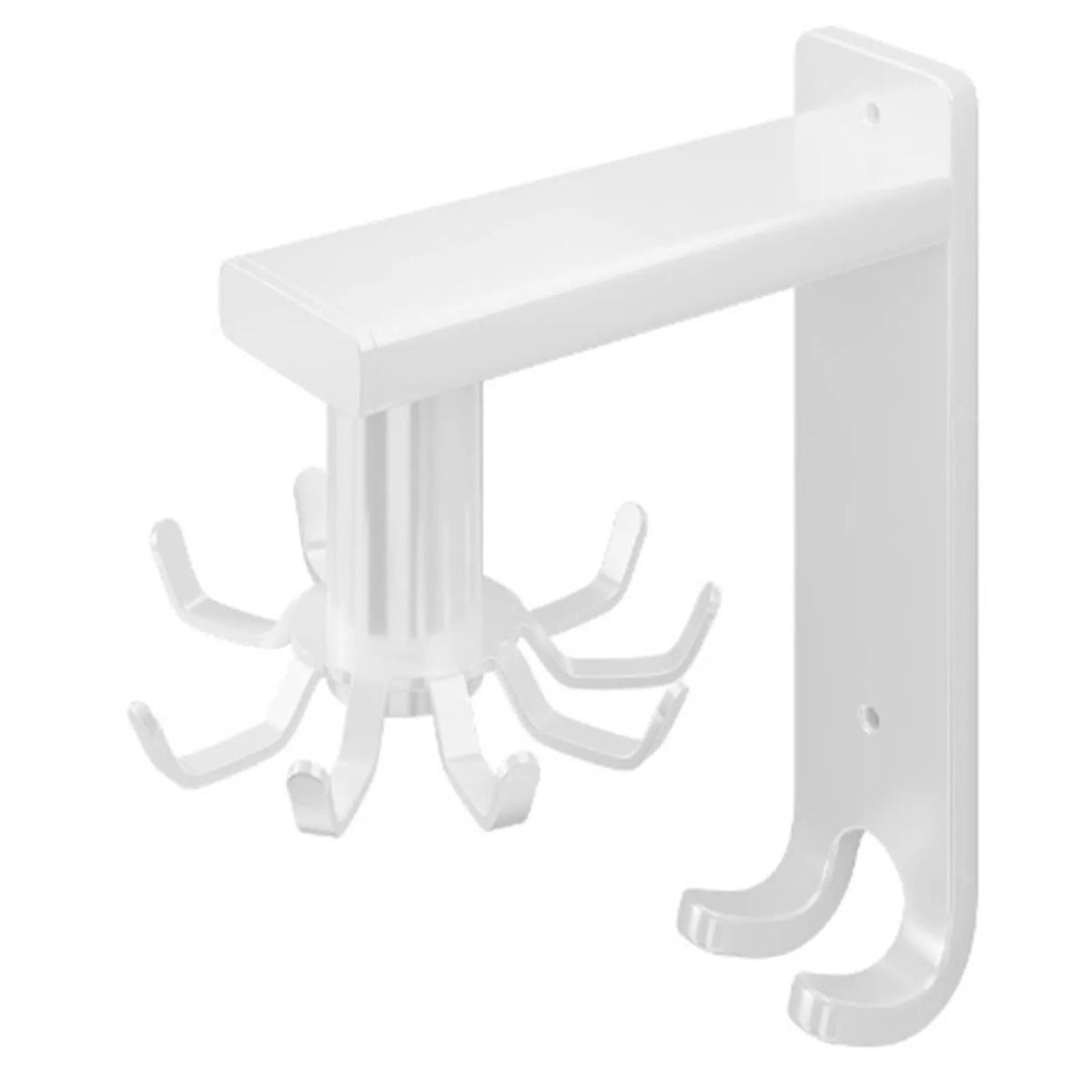 porte couverts mural multifonction noir blanc moderne crochets pinces porte verres rotation